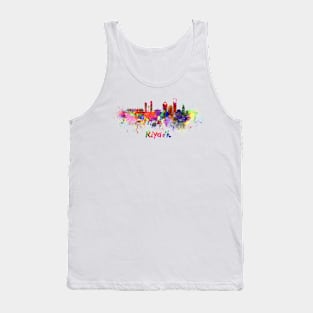 Riyadh skyline in watercolor Tank Top